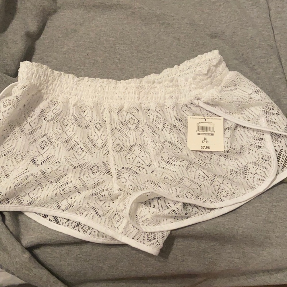 Opi swim wear cover ups ,white see through not worn at all